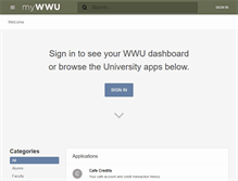 Tablet Screenshot of mywwu.wallawalla.edu