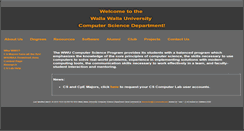 Desktop Screenshot of cs.wallawalla.edu